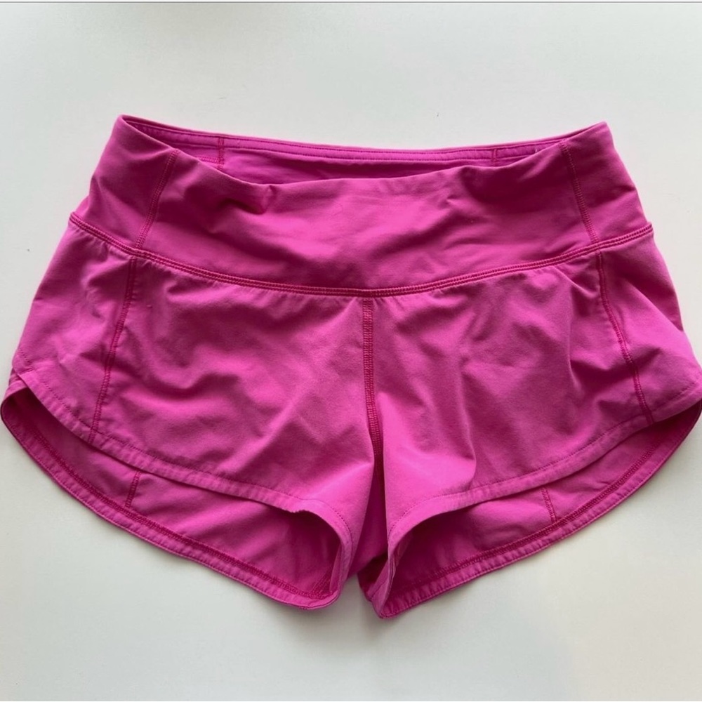 lululemon high rise speed up shorts